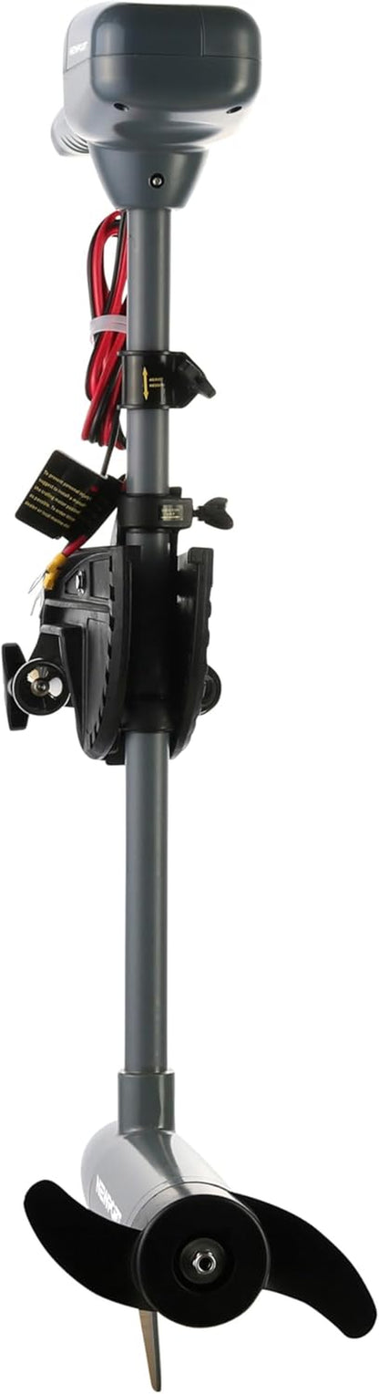 Newport Kayak Series 55Lb Thrust Transom Mounted Saltwater Electric Trolling Motor W/Led Battery Indicator (24" Shaft)