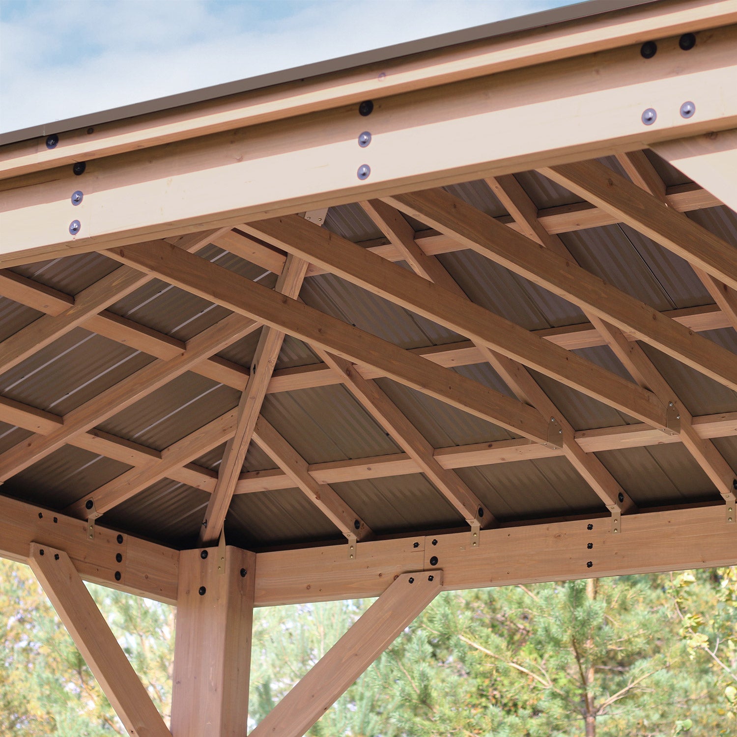 Yardistry 12' X 16' Gazebo with Aluminum Roof