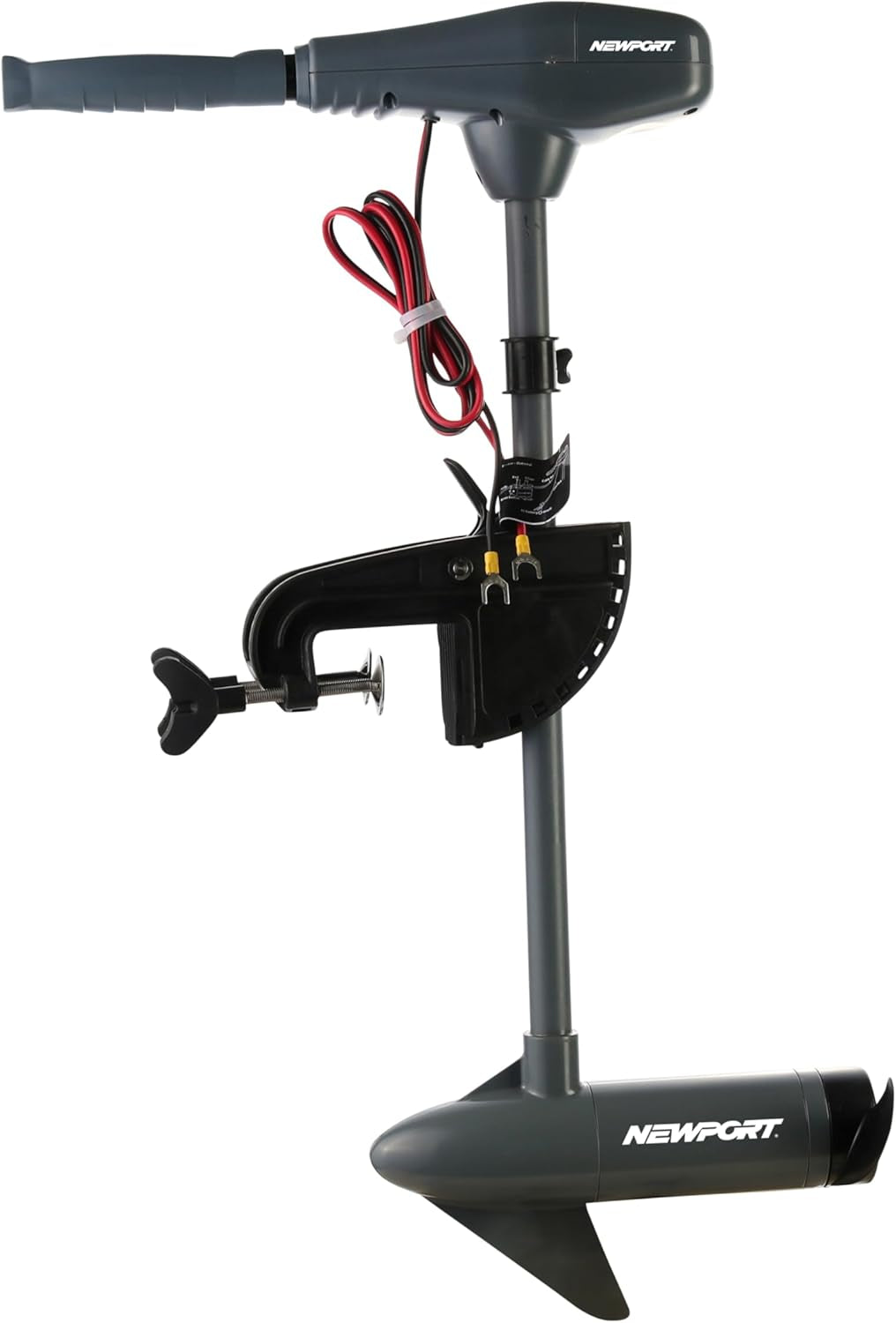 Newport Kayak Series 55Lb Thrust Transom Mounted Saltwater Electric Trolling Motor W/Led Battery Indicator (24" Shaft)