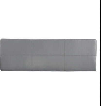 Glouster PU Storage Ottoman, Grey