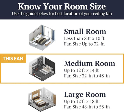 Alvina Traditional 44 Inch Ceiling Fan with Light, LED Flush Mount Ceiling Fan, Indoor Fan with 5 Blades, Gray Oak and Brown Walnut Blade Finish Options, Satin Nickel (51585-01)