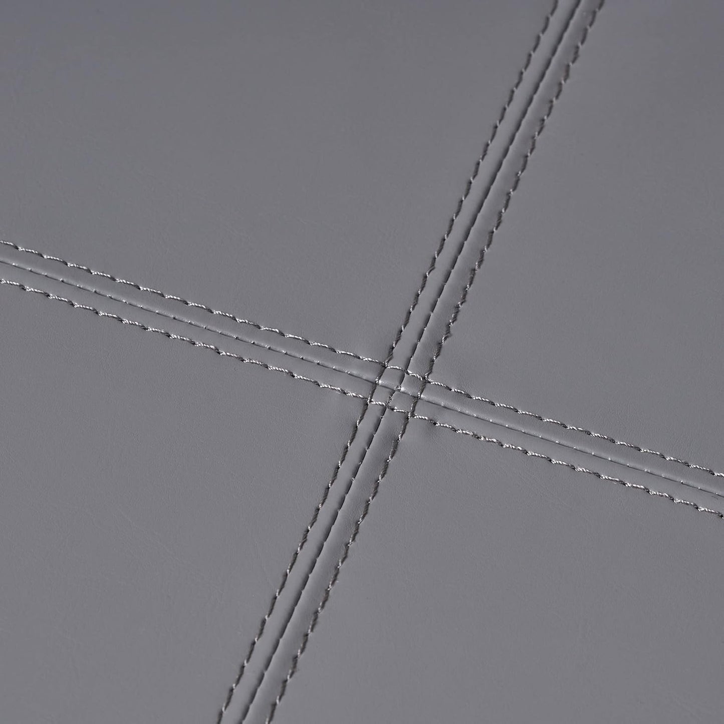 Glouster PU Storage Ottoman, Grey