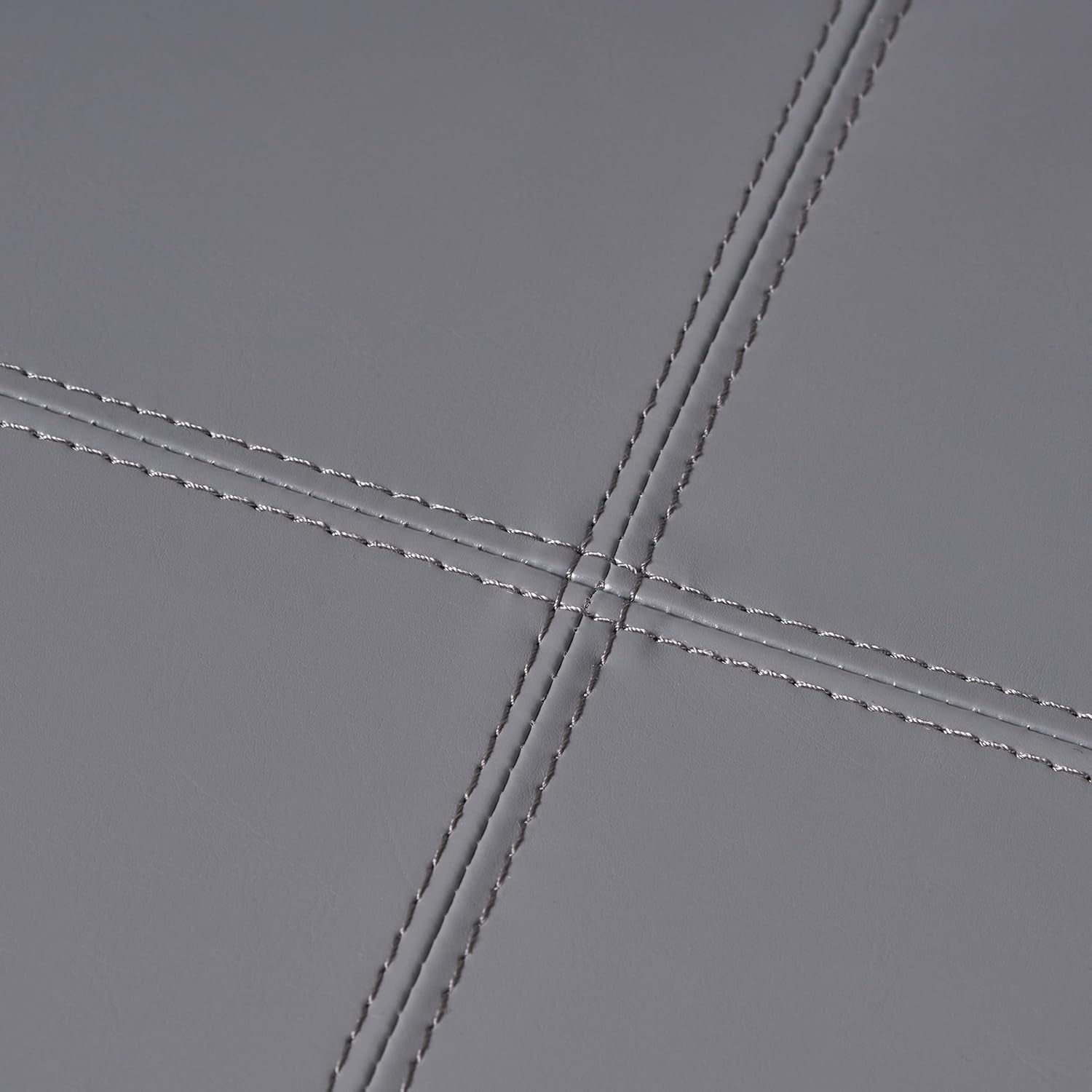 Glouster PU Storage Ottoman, Grey