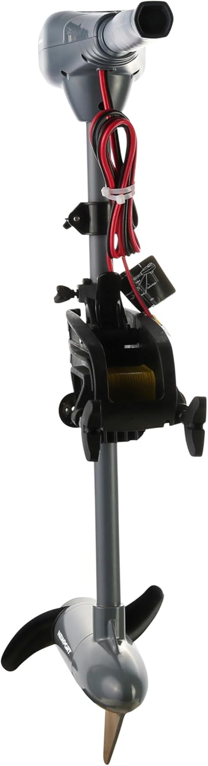 Newport Kayak Series 55Lb Thrust Transom Mounted Saltwater Electric Trolling Motor W/Led Battery Indicator (24" Shaft)