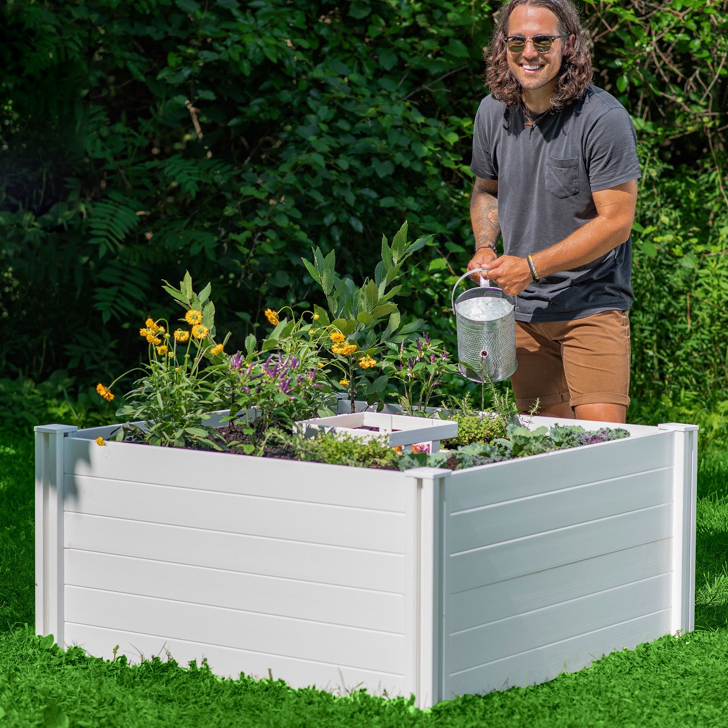 Vita Keyhole 4' X 4' Composting Garden Bed