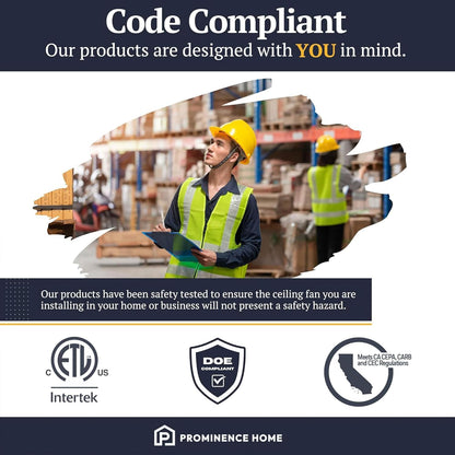 Alvina Traditional 44 Inch Ceiling Fan with Light, LED Flush Mount Ceiling Fan, Indoor Fan with 5 Blades, Gray Oak and Brown Walnut Blade Finish Options, Satin Nickel (51585-01)